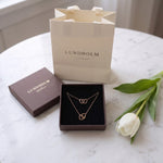 Tova Sieradenset Dames Stainless Steel Hartjes Ketting en Armband Goudkleurig foto 4