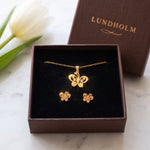 Lundholm Edda sieradenset goud in luxe Lundholm doosje