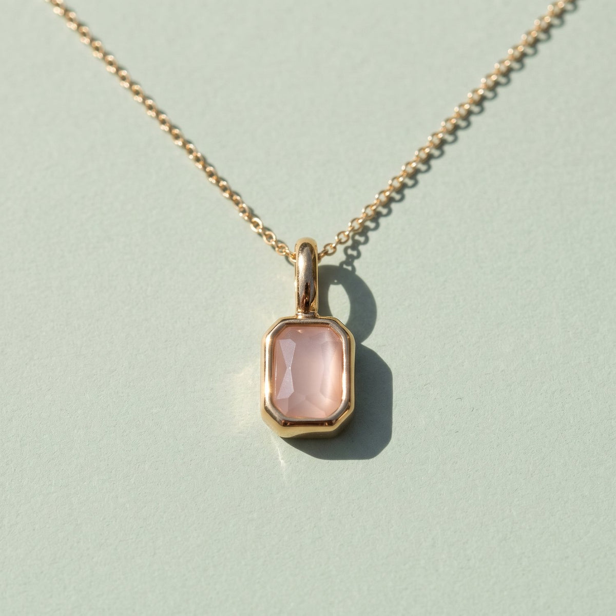 Lundholm Josefin geboortesteen ketting juni, goudkleurig
