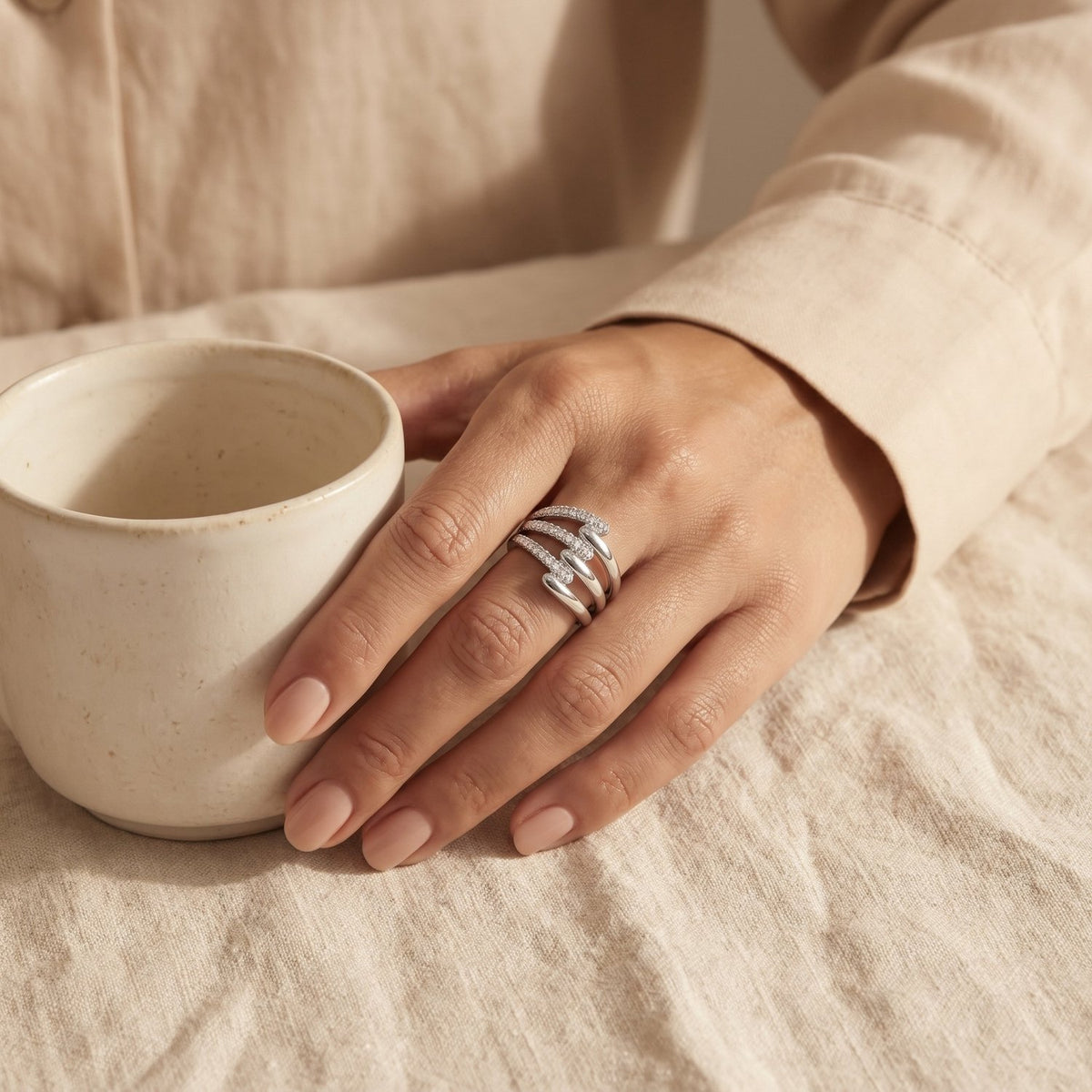 Lundholm Maartje ring zilverkleurig – foto 3
