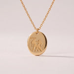 Lundholm Solenne sterrenbeeld ketting Tweelingen, goudkleurig