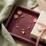 Lundholm Christina hartjesarmband goudkleurig in geschenkdoos