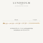 Vivienne Armband Stainless Steel Fijne Parelarmband met Witte Parels Goudkleurig foto 6