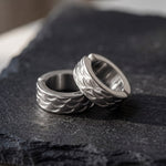 Lundholm Oscar heren earcuff oorbellen, zilverkleurig, detail