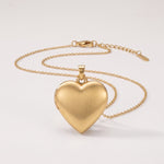 Lundholm Isolde hart medaillon ketting goudkleurig