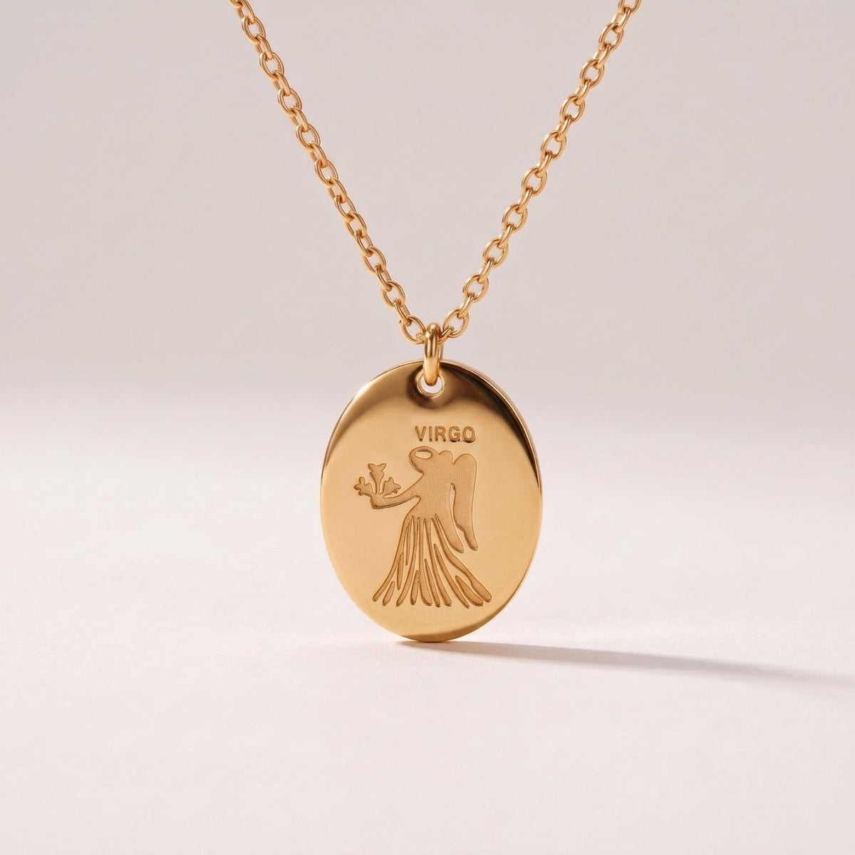 Lundholm Solenne sterrenbeeld ketting Maagd, goudkleurig