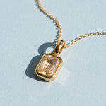 Lundholm Josefin geboortesteen ketting april, goudkleurig