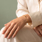 Lundholm Mia hartjes armband goudkleurig, sluiting