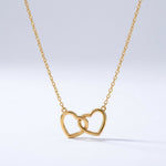 Lundholm Melia ketting goudkleurig, close-up