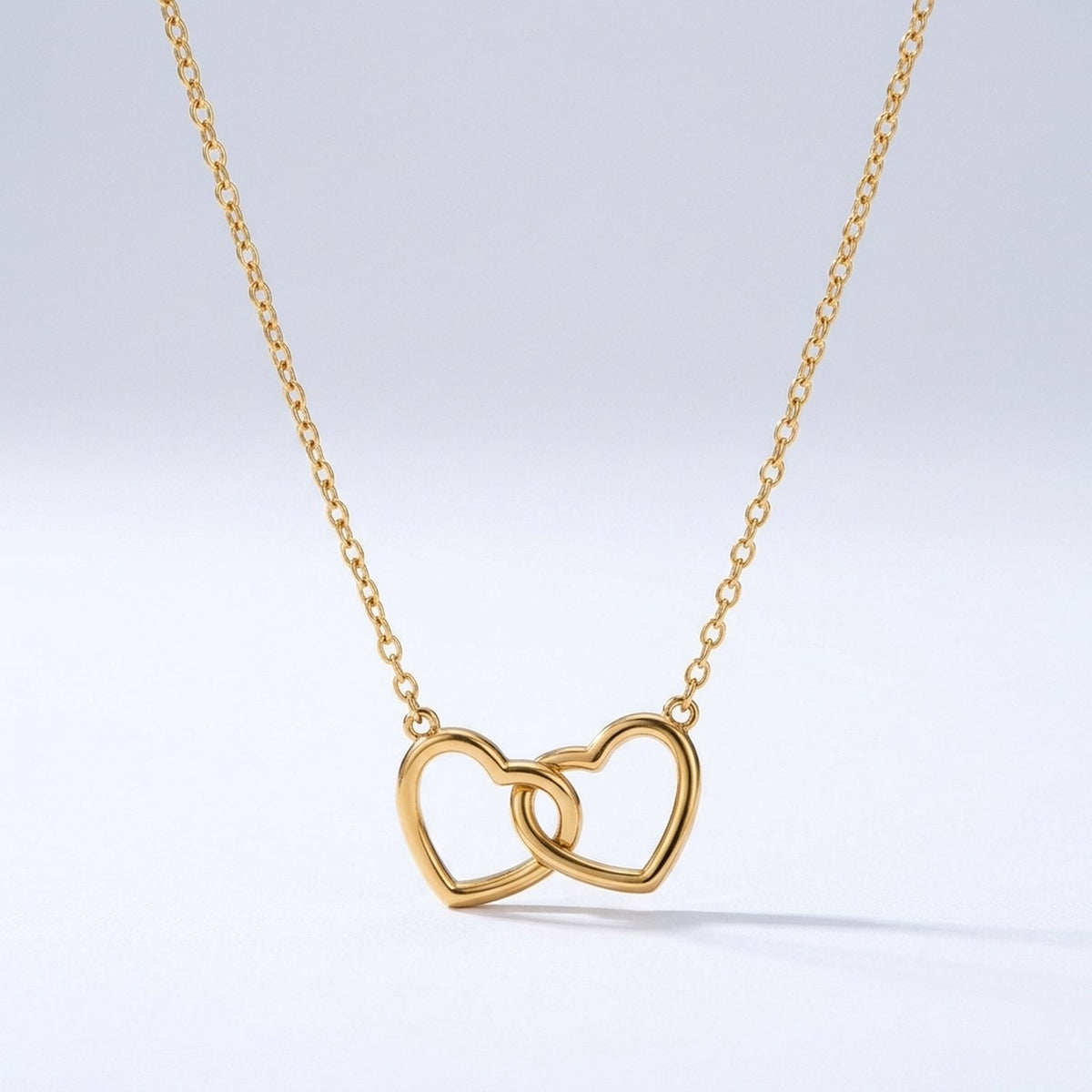 Lundholm Melia ketting goudkleurig, close-up