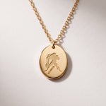 Lundholm Solenne sterrenbeeld ketting Waterman, goudkleurig