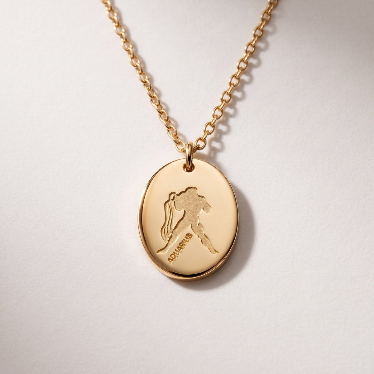 Lundholm Solenne sterrenbeeld ketting Waterman, goudkleurig