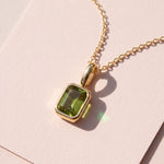 Lundholm Josefin geboortesteen ketting augustus, goudkleurig