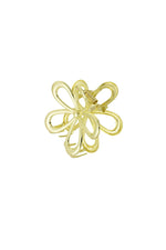 Bloom Chic Haarclip – Goudkleurige Bloem - 7cm | Elegante Hair Clip