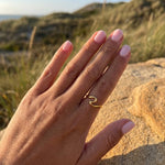 Lundholm Milea Ring Goudkleurig - aan vinger