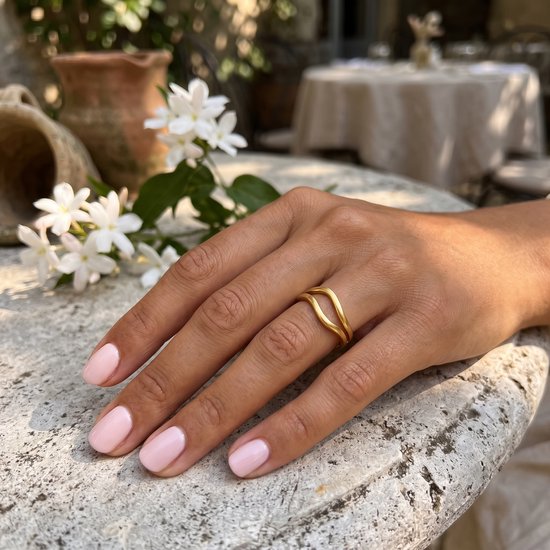 Lundholm Shelby Ring Goud detail