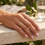 Lundholm Solange Ring Dames Goudkleurig