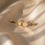 Lundholm Liora platte ronde oorknopjes – 6 mm