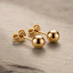 Lundholm Max Oorknopjes Detail - Minimalistische Bol Studs