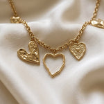 Lundholm Cecily ketting detail hartjes