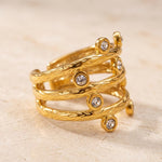 Lundholm Solange Ring zirkonia detail