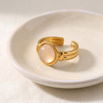 Lundholm Zoleste Wit Ring Zijkant