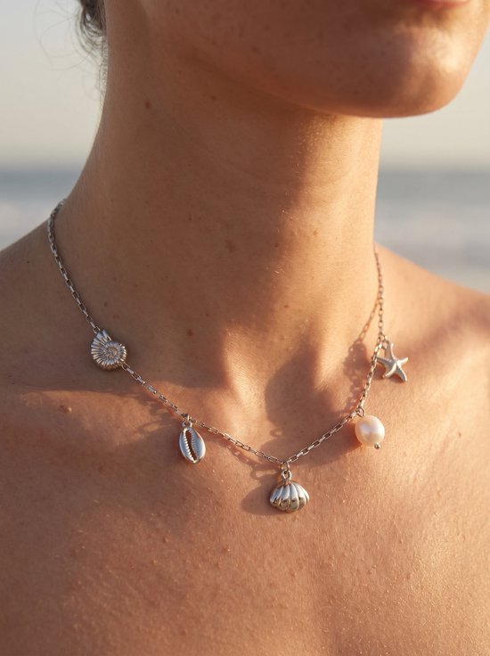 Lundholm Solveig Ketting Dames Zilverkleurig Beach Vibes