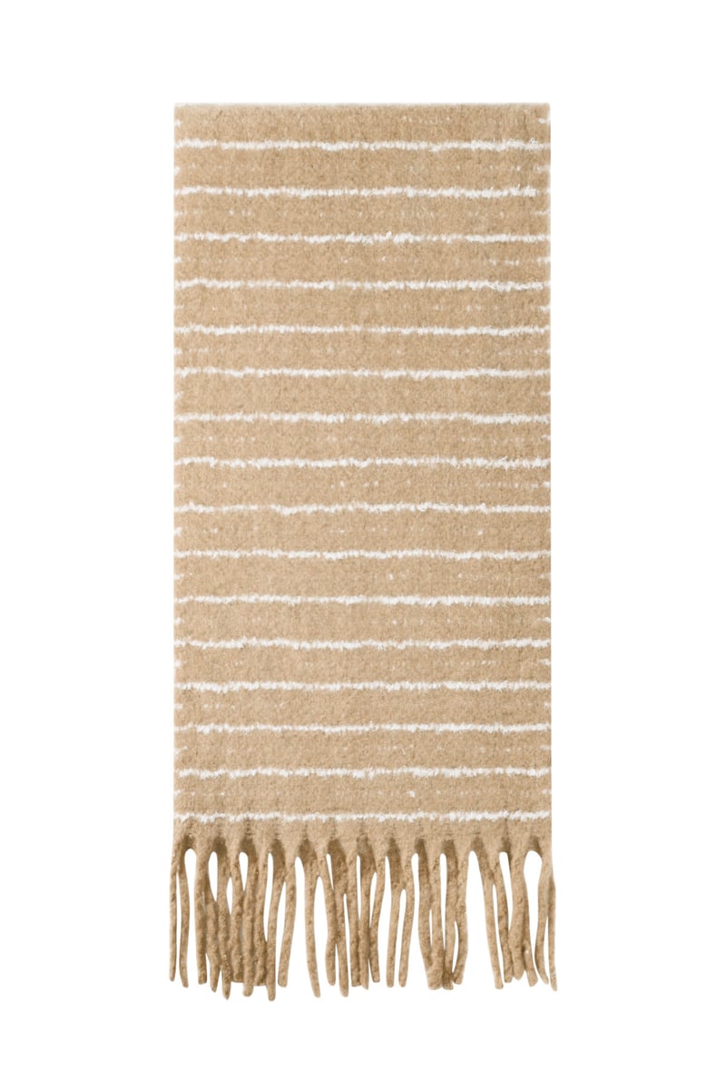 Winter Stripe Sjaal – Grote Wintersjaal met Streeppatroon (180 × 50 cm) | Zacht & Warm