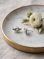 Lundholm Nore – Knoop Oorknopjes Dames – Zilver