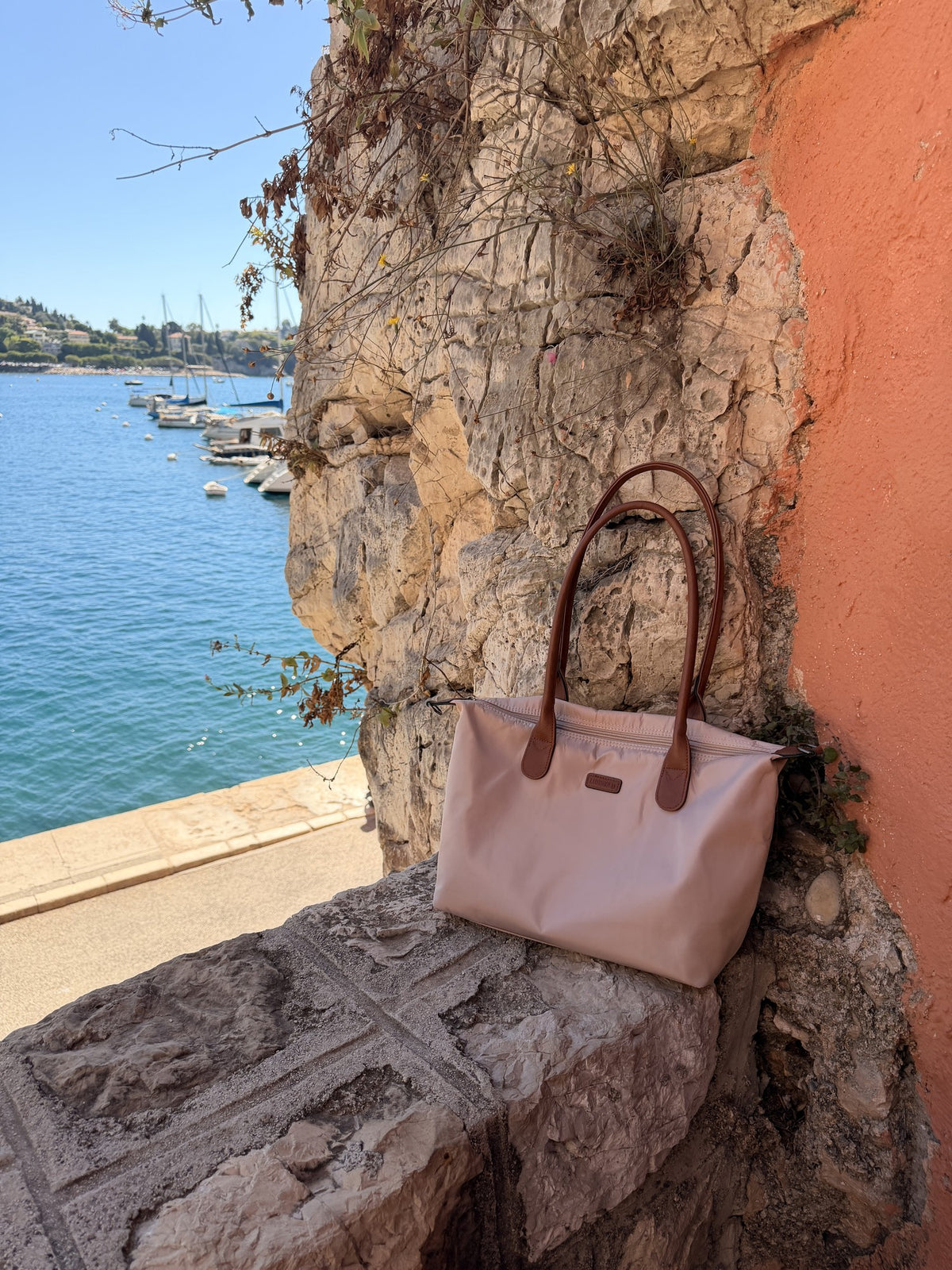 Lundholm Danviken – Shopper met Rits en 5 Vakken – Beige Champagne
