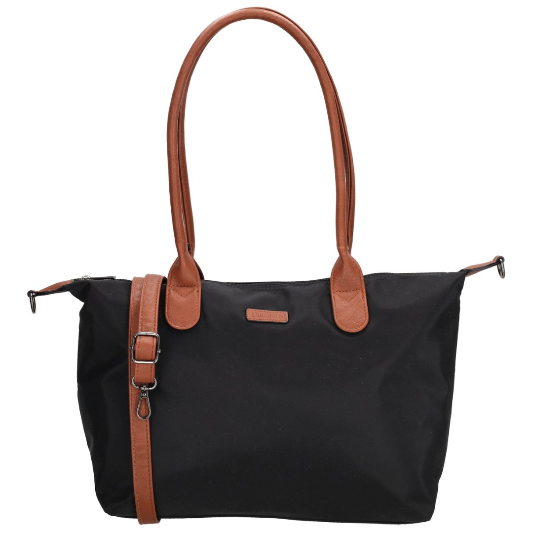 Shopper Dames Handtas dames Tote Bag Zwart - Shopper dames met rits - Danviken Serie - Zwart