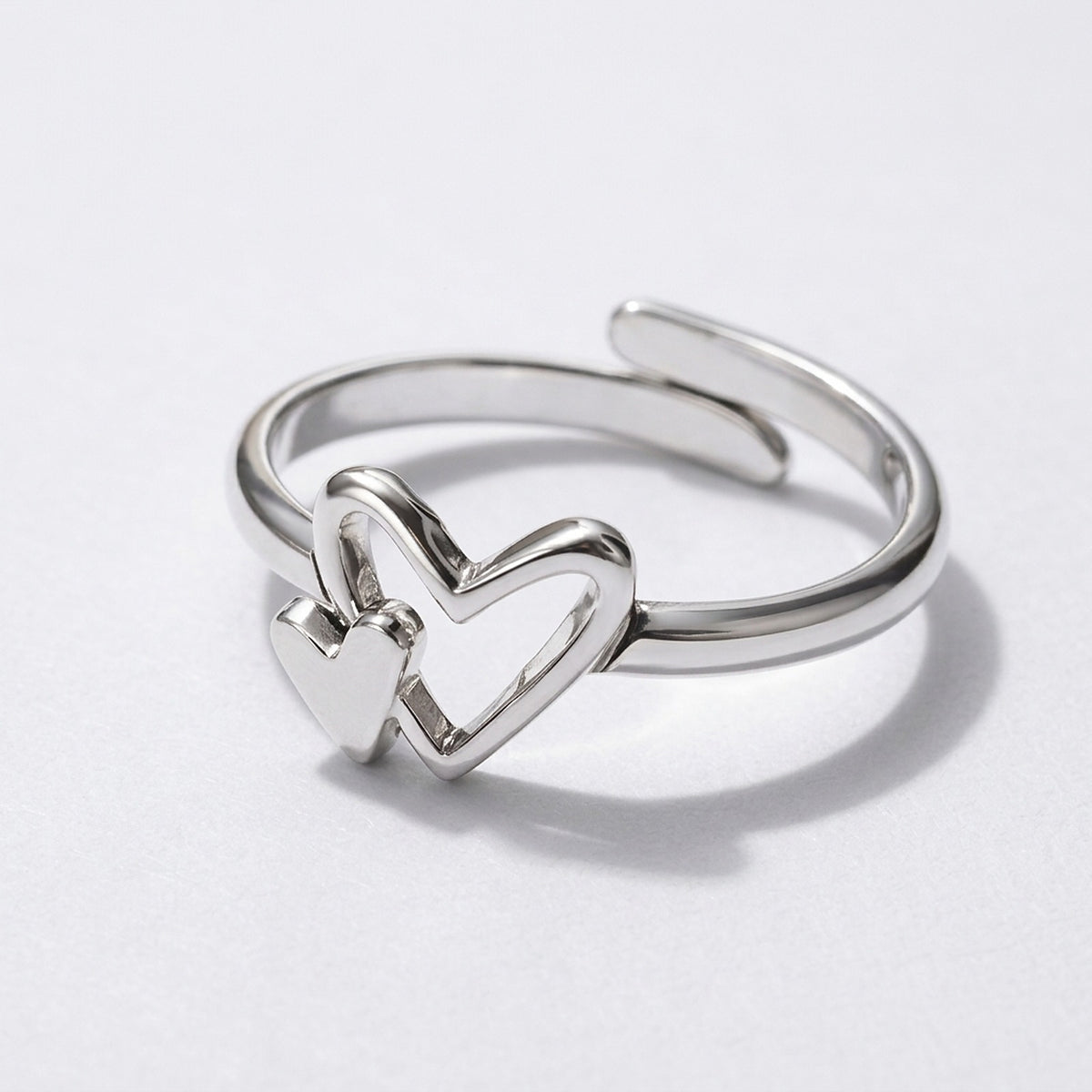 Ljuv – Verstelbare Ring met Hart Dames