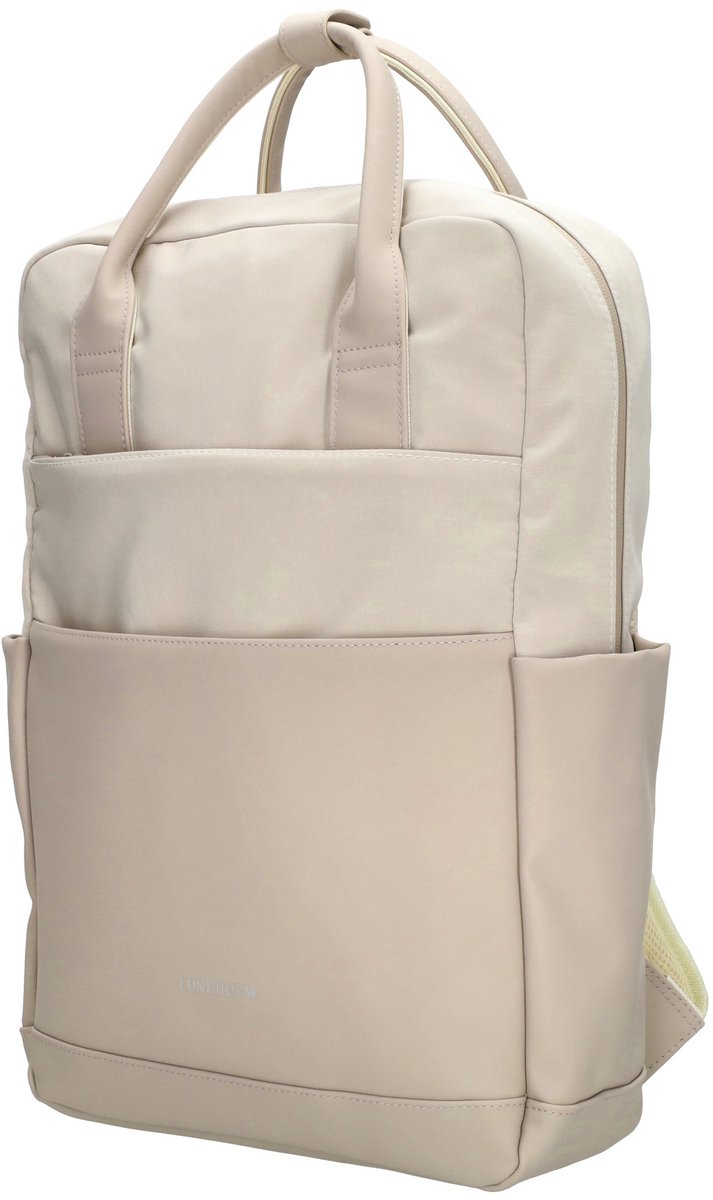 Lundholm Abisko Luxe Rugzak - 25L - 15,6 Inch - Laptop Rugzak Handbagage Geschikt -Werktas Schooltas Laptoptas Dames 15.6 inch - Scandinavisch Design - Creme