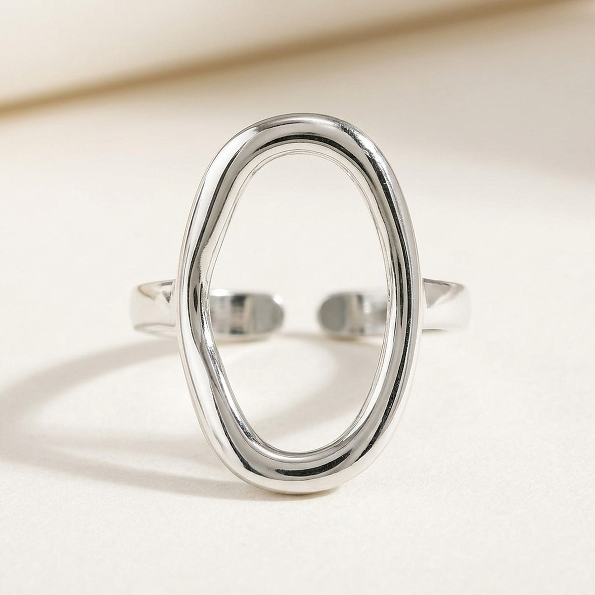 Floortje – Verstelbare Geometrische Statement Ring – 2 Kleuren