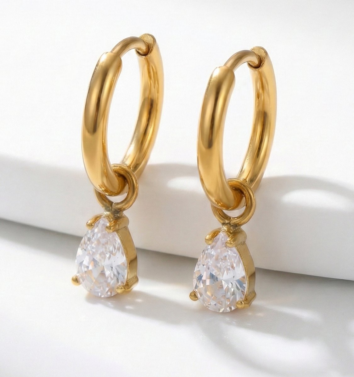 Avélie - Oorbellen - Stainless Steel - Verstelbaar