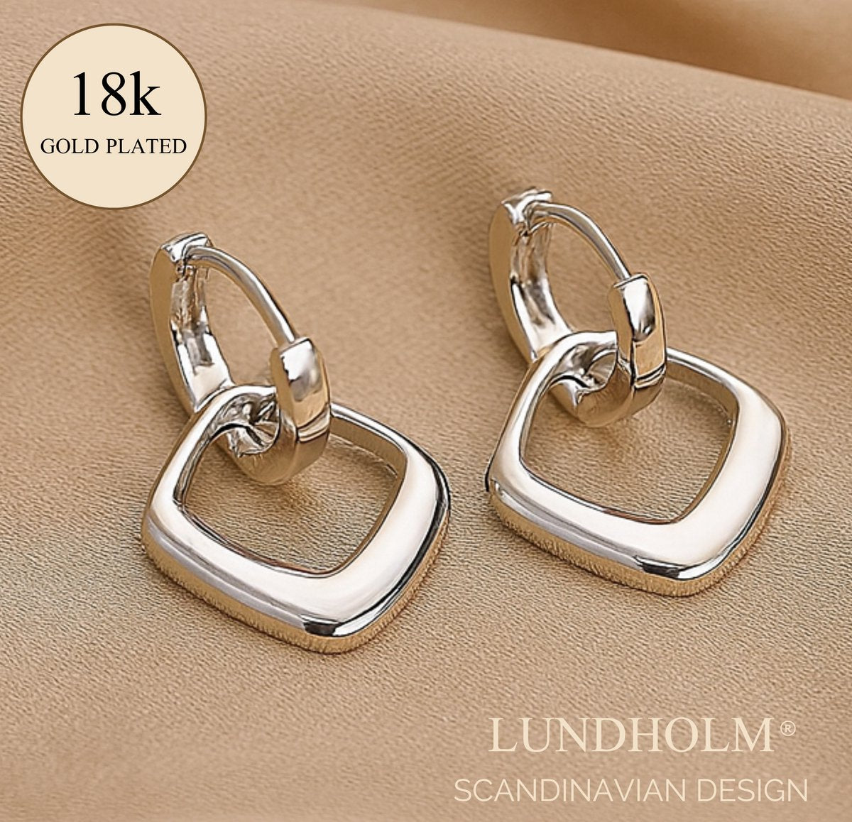 Premium Stainless Steel luxe Oorbellen Zilverkleurig - Scandinavian Design