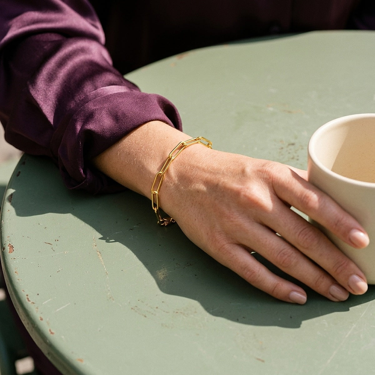Lundholm Eloise goud – op model