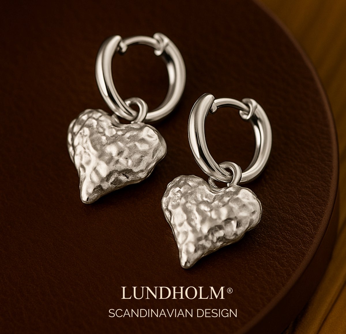 Luxe Oorbellen Dames Goudkleurig Zilverkleurige Hart - Oorhangers Hartjes Dames - Allergievrij - Premium Stainless Steel Waterproof