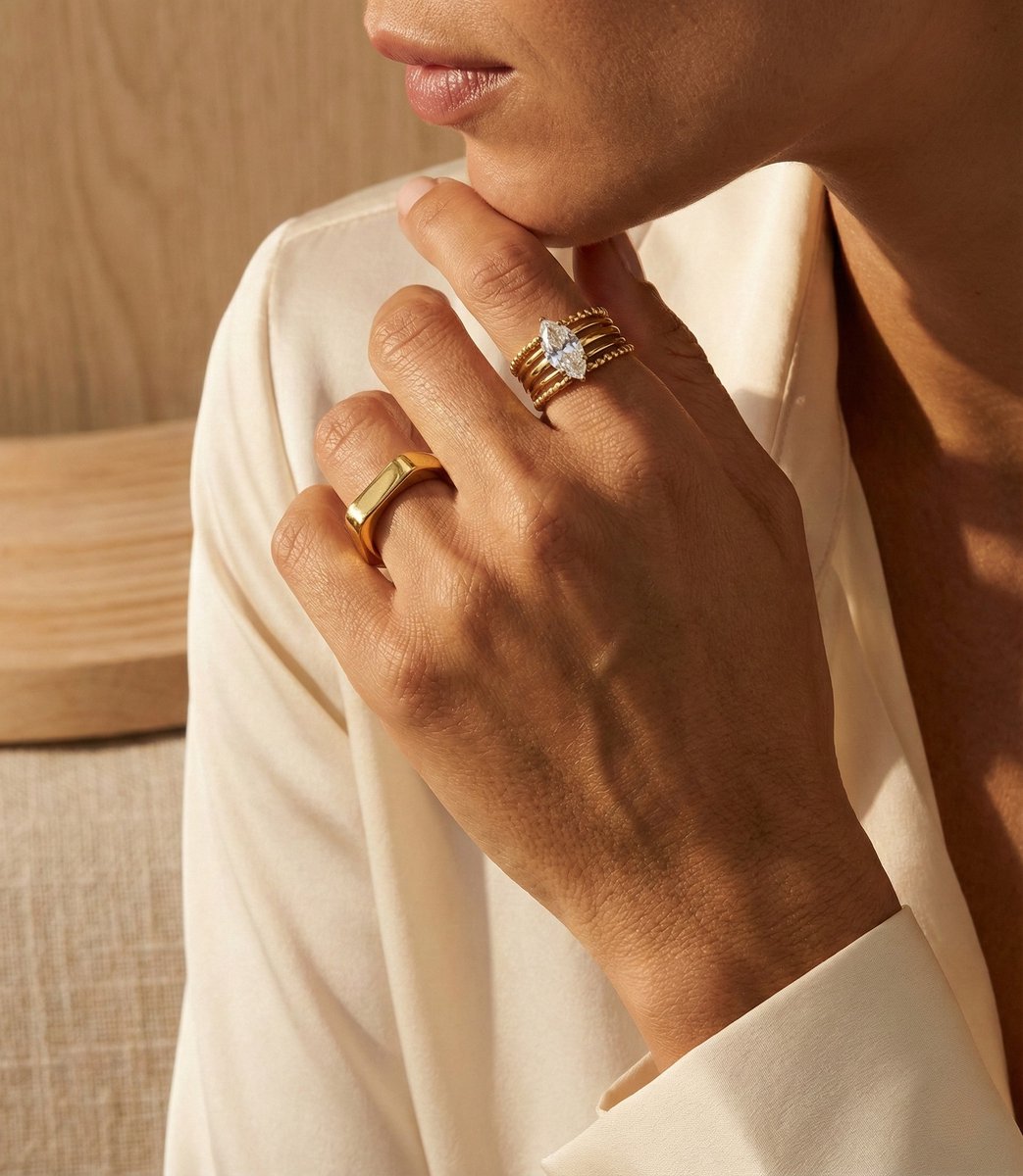 Dina - Ring - Stainless Steel - Verstelbaar