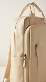 Lundholm Rugzak Dames beige - Abisko Serie waterdichte laptoptas 15.6 inch met 24L volume, cabin-proof handbagage rugzak Scandinavisch design