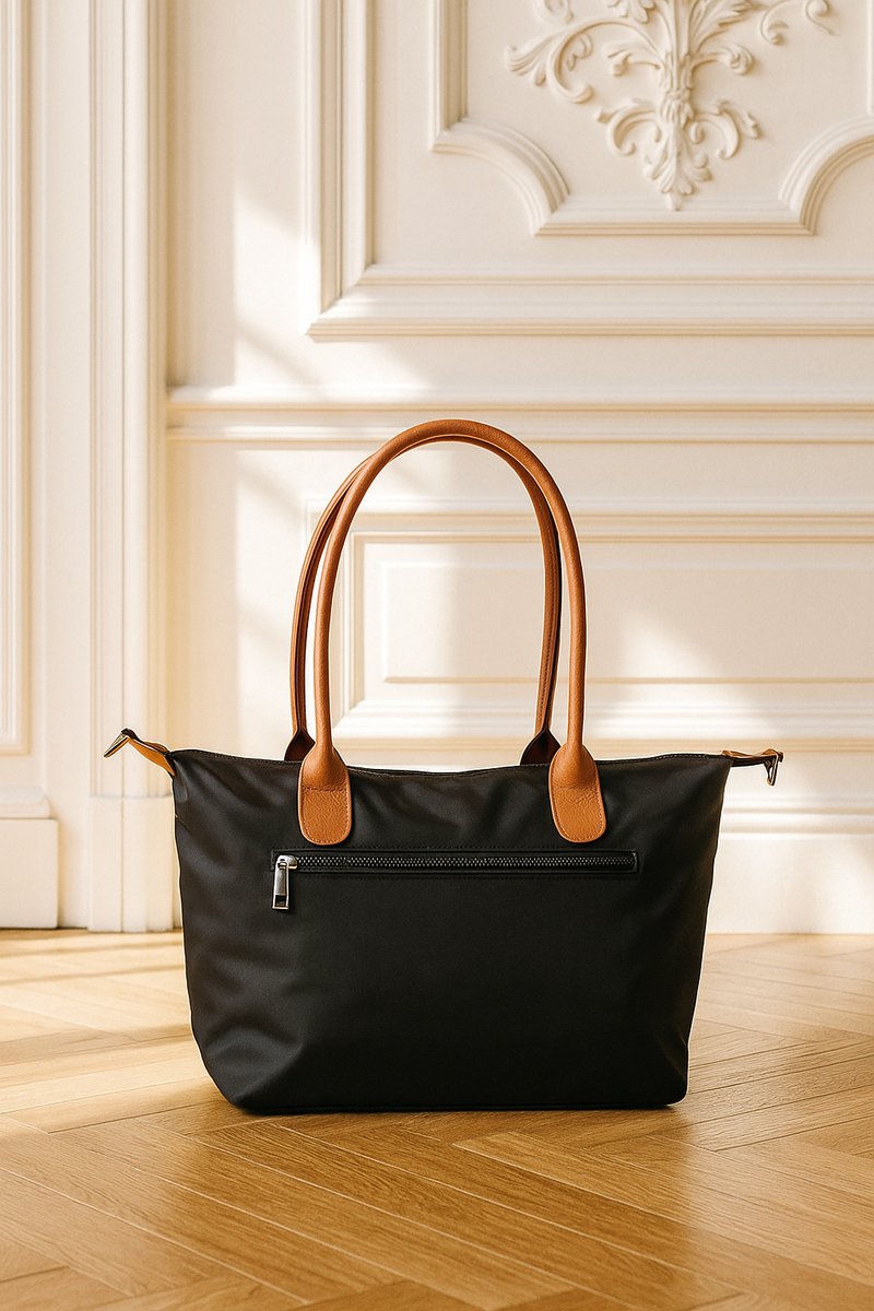 Shopper Dames Handtas dames Tote Bag Zwart - Shopper dames met rits - Danviken Serie - Zwart