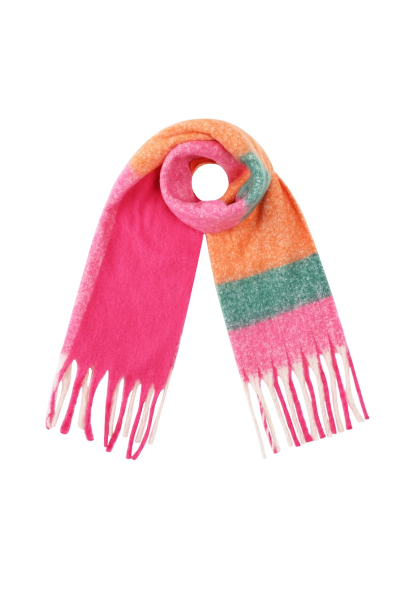 Cozy Check Winter Sjaal – Grote Geblokte Sjaal (180 × 50 cm)