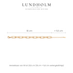 Maat Lundholm Elaine armband: 18 cm + 5,5 cm verlengkettinkje