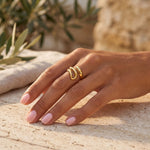 Lundholm Amada ring goud minimalistisch Scandinavisch design