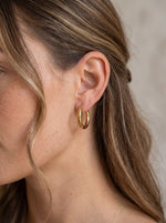 Lundholm Amber hoops goudkleurig