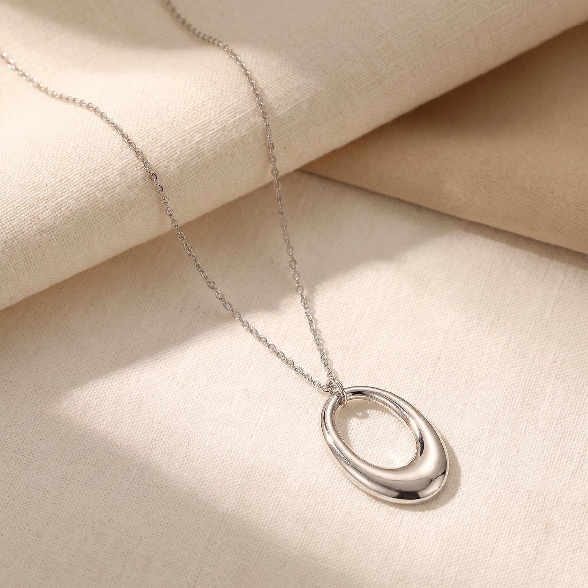 Lundholm Ava ketting zilver – 85 + 5 cm, waterproof en hypoallergeen