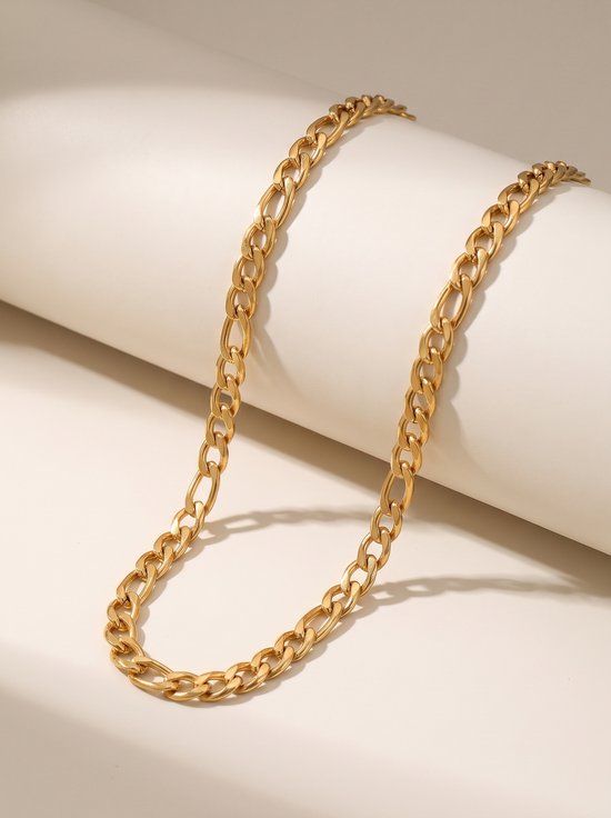 Lundholm Beau schakelketting goudkleurig waterproof hypoallergeen sieraad