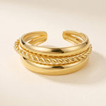 Lundholm Billie ring met gedraaide middenband