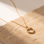 Lundholm Bo minimalistische ketting goudkleurig, 38 + 7 cm verlengstuk