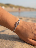 Lundholm Brianna zilveren armband met knoopdetail – minimalistische damesarmband